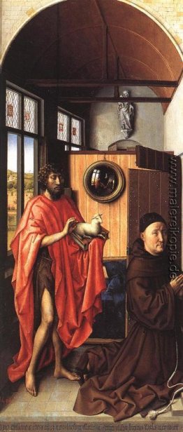 Werl Altarbild - St. Johannes der Täufer und der Donor, Heinrich