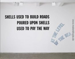 Shells verwendet, um Straßen zu bauen ...