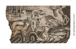 Studie für die Chariot von Poseidon Mural