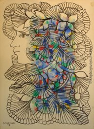 Frau im Profil Frau im Profil