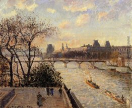 Der Louvre und die Seine von der Pont Neuf