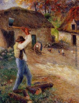 Pere Melone Schneiden von Holz