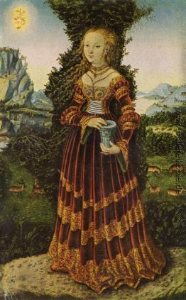 Porträt einer sächsischen Adligen, wie Maria Magdalena