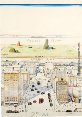 Blick auf die Welt von 9th Avenue