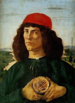 Porträt eines Mannes mit der Medaille von Cosimo