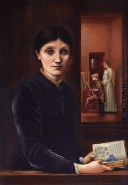 Georgiana Burne Jones, ihre Kinder Margaret und Philip im Hinter