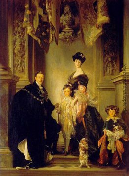 Herzog Marlborough Singer Sargent und Familie