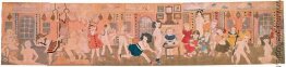 Untitled (Interior Verziert mit mehreren Figuren der Mädchen und