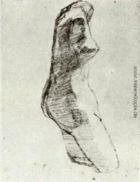 Plaster Torso einer Frau, von der Seite gesehen Plaster Torso einer Frau, von der Seite gesehen