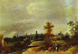 Landschaft in einem Vorort von Brüssel