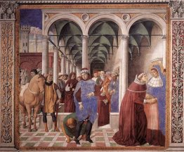 Ankunft von St. Augustine in Mailand