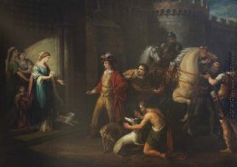 König Edgars erste Interview mit Königin Elfriede (Aelfryth)