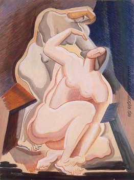 Zwei nackte Frau-Figuren (Sitzende und Biegen)