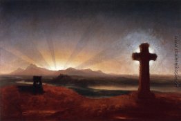 Kreuz bei Sonnenuntergang