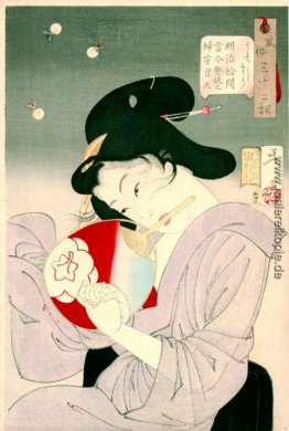 Delighted- das Aussehen einer Geisha Heute während der Meiji-Zei