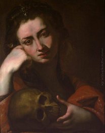 Die büßende Magdalena (Vanitas)