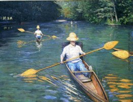 Skiffs auf der Yerres