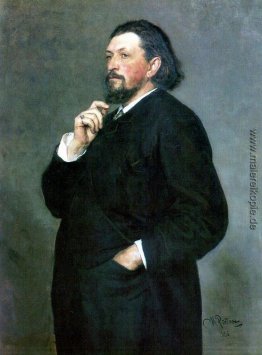 Portrait der Musikredakteur und Mäzen Mitrofan Petrowitsch Belya