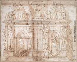 Design für Julius II Grab (zweite Version)