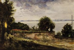 Blick auf den Garten von Madame Aupick, Mutter von Baudelaire
