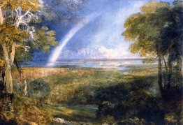 Kreuzung der Severn und Wye mit einem Regenbogen-