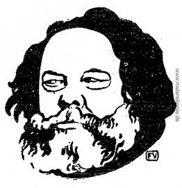 Russischen Anarchisten Michail Bakunin und Philosoph