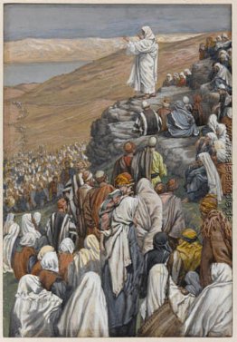 Die Bergpredigt, Illustration für 'das Leben Christi'