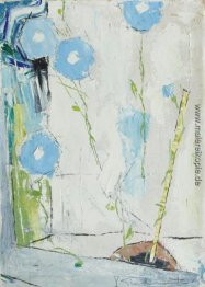 Fall mit blauen Blumen Fall mit blauen Blumen