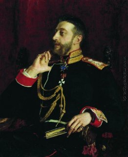 Portrait des Dichters Grand Prince Konstantin Konstantinowitsch