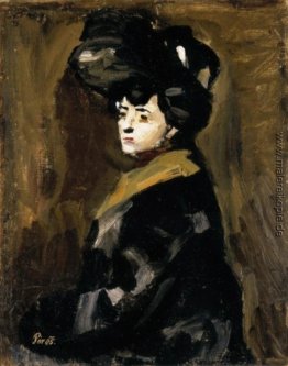 Frau mit einem Hut
