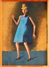 Frau mit Hut Frau mit Hut