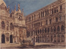 Der Innenhof des der Dogenpalast in Venedig
