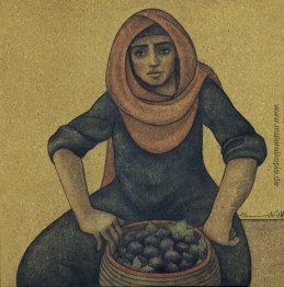 Frau verkauft Figuren Frau verkauft Figuren