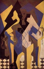 Harlekin an einem Tisch Harlekin an einem Tisch