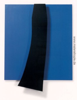 Schwarz über Blau