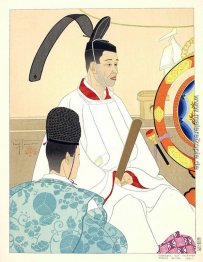 Hommagen Aux Ancetres- Prêtre. Shinto, Japon Hommagen Aux Ancetres- Prêtre. Shinto, Japon