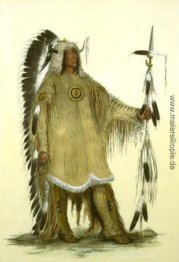 Mah-to-Toh-pe (Four Bears, Mandan-Häuptling)