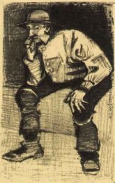 Fischer mit Sou'wester, sitzend mit Pfeife Fischer mit Sou'wester, sitzend mit Pfeife