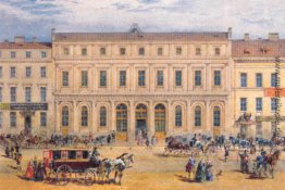 Mit Blick auf das Passazh Kaufhaus im Jahre 1848