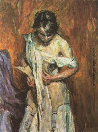 Frau mit einem Korsett Frau mit einem Korsett