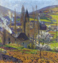 Labastide im Frühjahr hinter dem Presbytere Labastide im Frühjahr hinter dem Presbytere