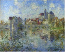 Moret auf Loing und Kirche