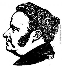 Porträt von Französisch Schriftsteller Stendhal