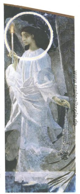 Engel mit Weihrauchfass und Kerzen