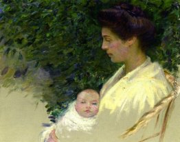 Mutter und Baby (Alice wuchs und Anita)