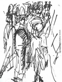 Straßenszene in Berlin Straßenszene in Berlin