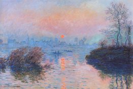 Sonnenuntergang auf der Seine bei Lavacourt, Winter Effect