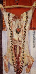 Kalb in einer Metzgerei Kalb in einer Metzgerei