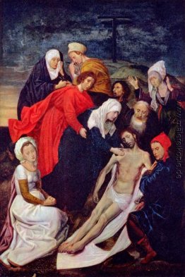 Diptychon der Sündenfall und der Erlösung (Beweinung Christi)