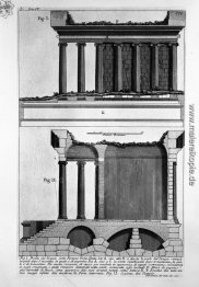 Die römische Altertümer, t. 4, Tafel L. Vista von der Menagerie